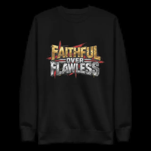 Heart N Soul Records – Faithful Over Flawless Premium Sweatshirt